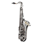 LAX-308SBR-Big Lip “X” Tenor Saxophone–Silver/Black