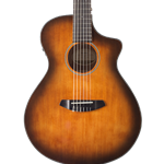 Breedlove DSCN04NCEESMA Concert Guitar Discovery Satin Bourbon Nylon CE Engelmann Spruce - Mahoga