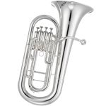 Jupiter JEP1000S Euphonium .570 Bore 11" Bell 4 Top Action Valves Silver Plated