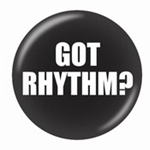 721153 Button Got Rhythm 1 3/4"