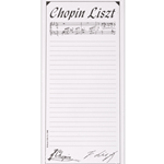 CL01 Chopin Liszt Notepad White/Black