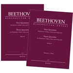 Beethoven Three Quartets for Piano, Violin, Viola WoO 36 Urtext