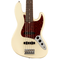 0193990705 Fender American Professional II Jazz Bass V Olympic White