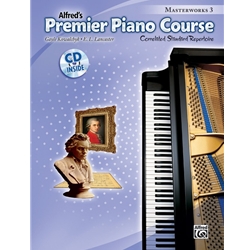 Premier Piano Course, Masterworks 3 [Piano] Book & CD