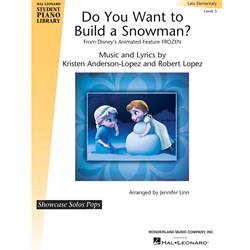 Want to Build A Snowman Easy Piano Sheet