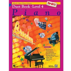 Alfred's Basic Piano Library Top Hits Duet 4 Folio