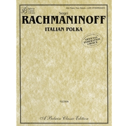 Rachmaninoff Italian Polka One Piano Four Hands Sheet Sheet