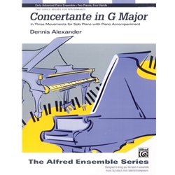 Alexander Concertante in G Major Two Pianos Four Hands Sheet