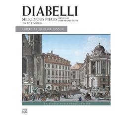 Diabelli Melodius Pieces on Five Notes Opus 149 One Piano - Four Hands Folio