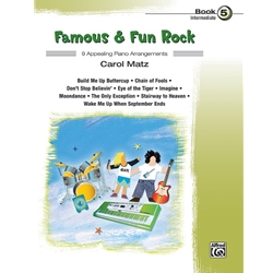 Famous & Fun Rock, Book 5 [Piano] Book