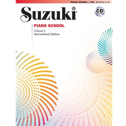 Suzuki Piano School International Edition Piano Book and CD, Volume 2