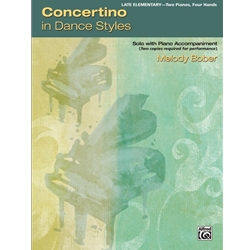Bober Concertino in Dance Styles Two Pianos Four Hands