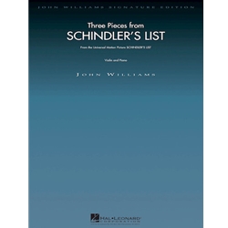 3 Pieces Schindlers List Violin Folio