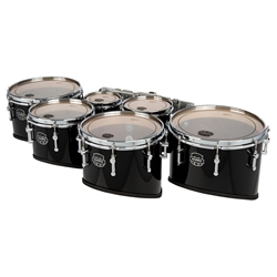 Mapex QFMT680234-DK-CC Quantum QFMT680234 Mark II Marching Sextet 6" 8" 10" 12" 13" 14" with Patended FFLB Mounting System Gloss Black