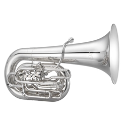 Jupiter  XO 1680L Pro C Tuba 5 Valve Lacquered Brass Body .732-.787 Graduated Bore 17.4" bell 4 Front Stainless Steel Pistons plus 1 Rotary Valve