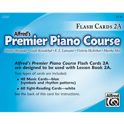 Alfred's Premier Piano Course, Flash Cards 2A