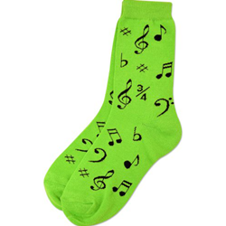 10016 Socks Neon Green Ladies 9-11