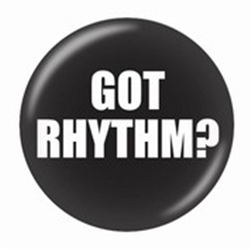 721153 Button Got Rhythm 1 3/4"