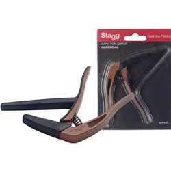 Stagg SCPX-FLDKWOOD Classical Guitar Capo Dark Wood