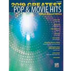 2019 Greatest Pop & Movie Hits for Piano