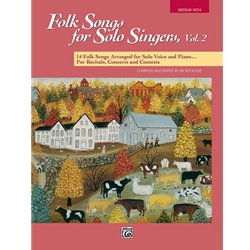 Folk Songs for Solo Singers, Vol. 2 [Voice] Book Medium High Voice