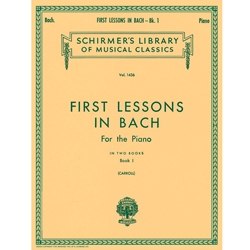 1st Lessons In Bach Book 1: Schirmer Library of Classics Volume 1436
