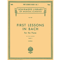 1st Lessons In Bach Book 2: Schirmer Library of Classics Volume 1437