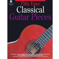 50 Easy Classical Guitar Pieces /CD Tab