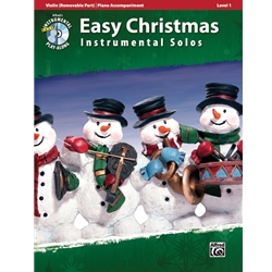 Easy Christmas Instrumental Solos, Level 1 for Strings [Violin] Book & Online Audio/Software